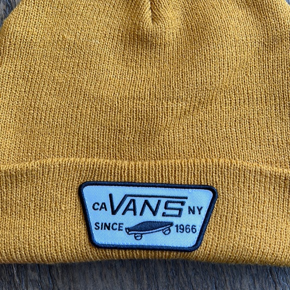 Vans “Milford” Beanie. Golden/yellow color with black and white Vans patch. NWT - Picture 2 of 11